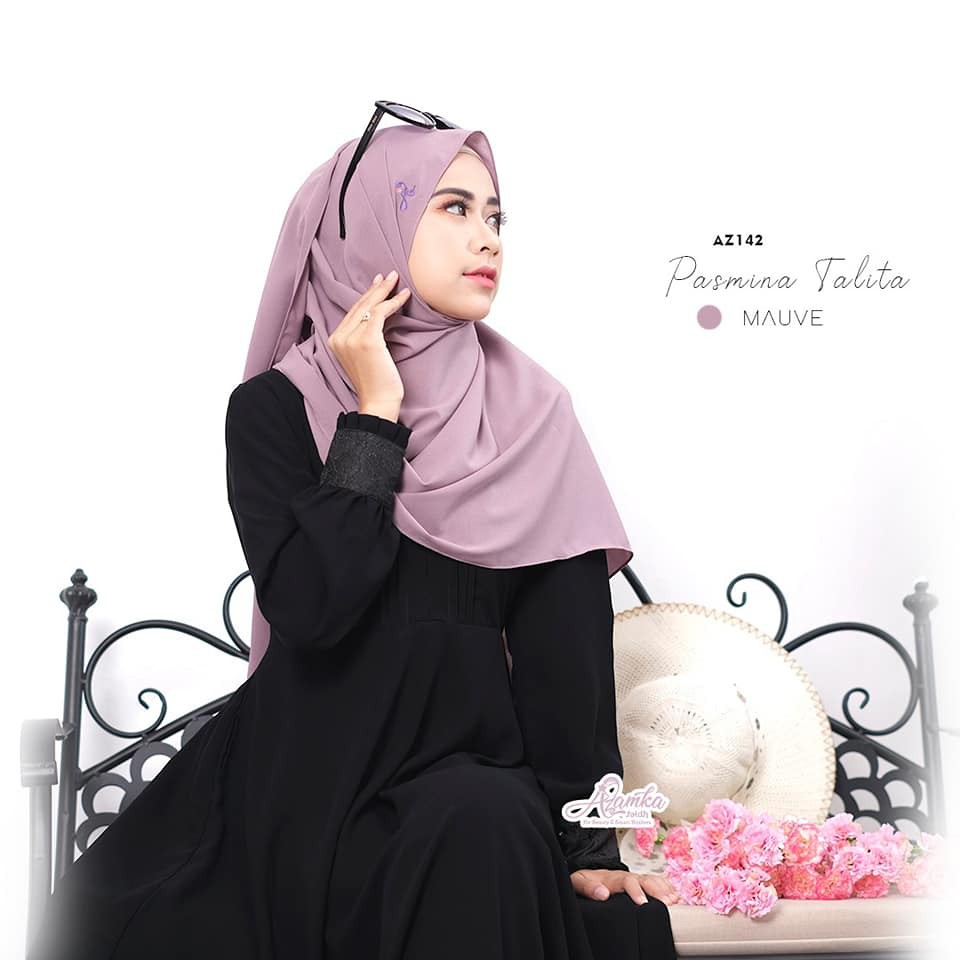 Pashmina Ceruty Talita By Azamka Hijab Pasmina Tali  Bahan Diamond Ceruty Babydoll Premium