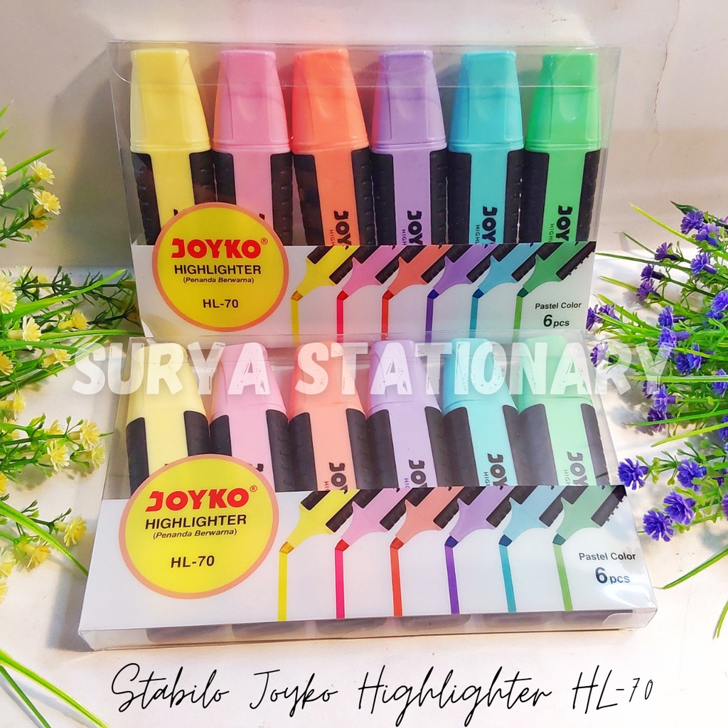 

(SET) Highlighter Joyko Warna Pastel HL-70 SET