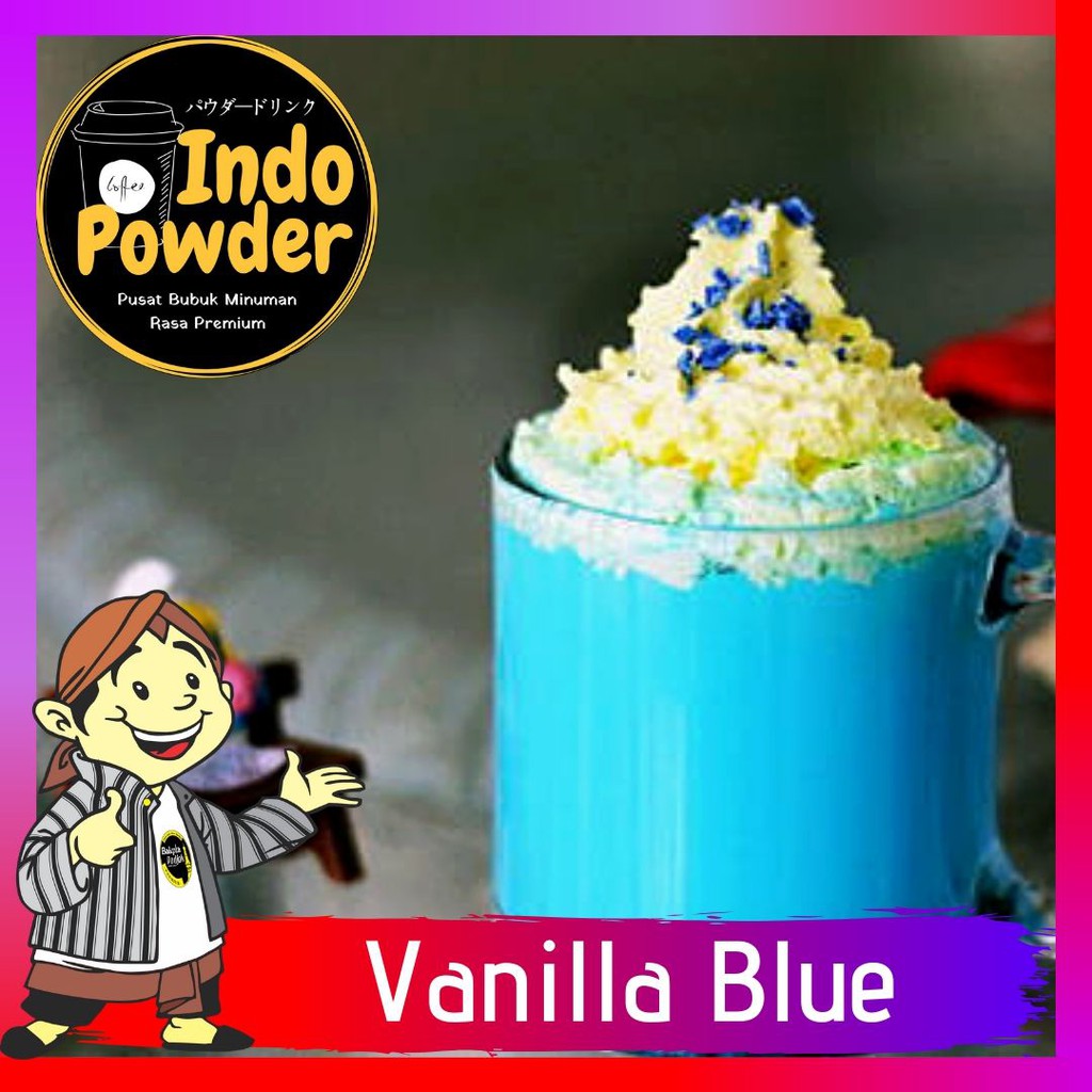 Vanilla Blue 1Kg / Bubuk Vanilla Blue 1Kg / Bubuk Minuman rasa Vanilla Blue 1Kg