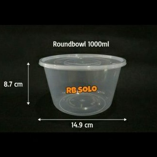 Thinwall Mangkok 1000 ml microwave oven safe