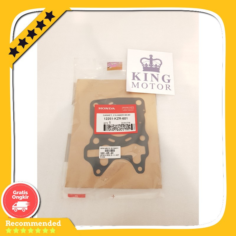 Spare Part Motor Packing Paking Head Honda Vario Techno 125 12251-Kzr-601 Ori Original Hgp