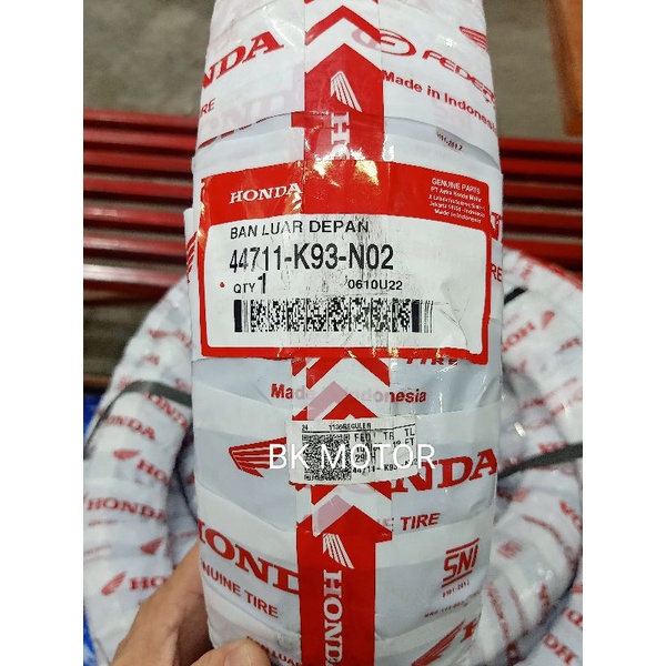 BAN LUAR DEPAN TUBELES TUBLES FEDERAL 100 90 12 HONDA FEDERAL AHM SCOOPY