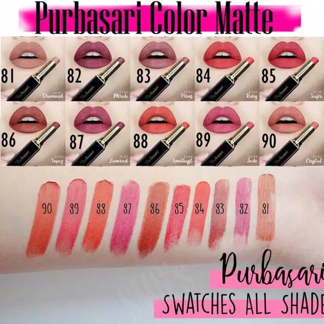 PROMO PURBASARI LIPSTICK COLOR MATTE