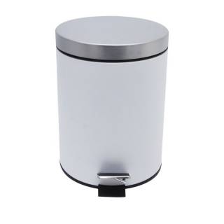 Pedal Bin Tempat Sampah Stainless Krisbow 3 Liter Putih Pedal Bin Tempat Sampah Stainless Krisbow 3 Liter Putih