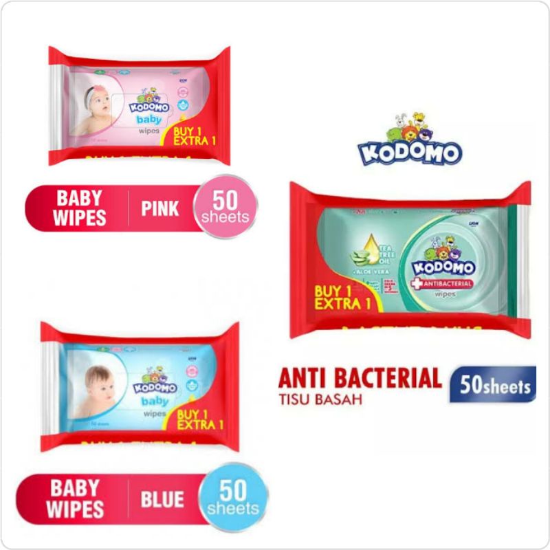 KODOMO BABY Wipes Antibacterial Tissue Basah