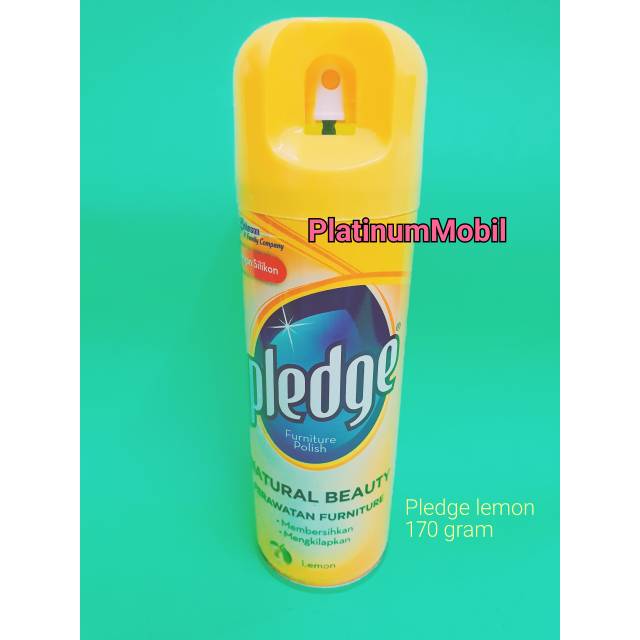 Pledge Lemon 170 gram pembersih dan pengkilap body motor / furniture polish