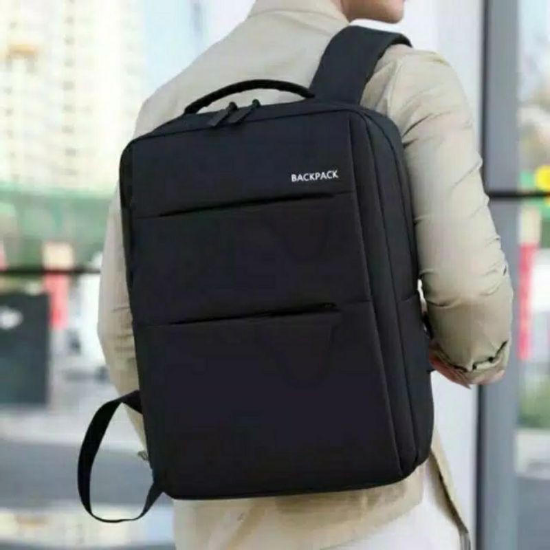 Tas Sekolah Pria Ransel Backpack Cowok Cewek SMP SMA SD SMU Murah Codora Murmer Abu Laptop Backpack Denim-1