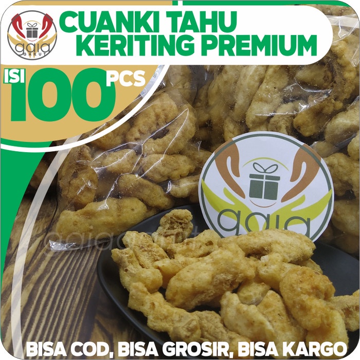 

Tahu Kering Keriting PREMIUM isi 100 untuk Toping Baso Aci Seblak Indo - BARU