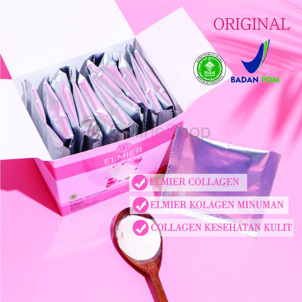 ELMIER COLLAGEN KOLAGEN ANTI AGING NO SUGAR 100%ORIGINAL