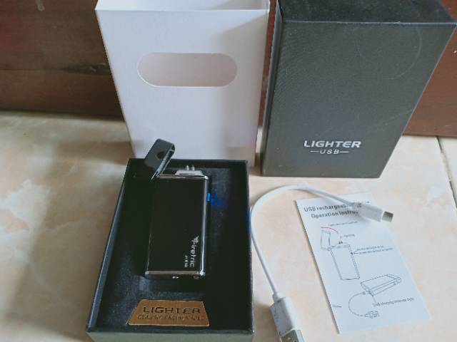 Korek apa dual arc plasma slim lighter