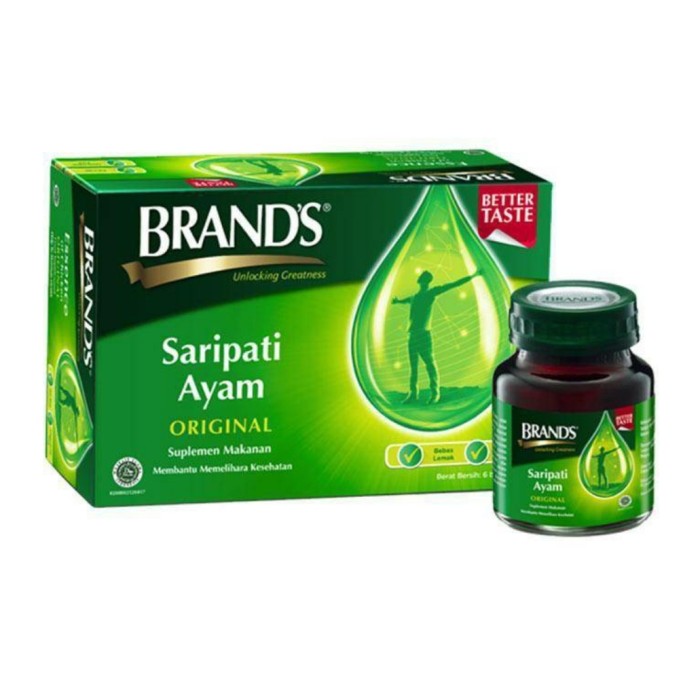 

promo Brands Saripati Ayam 70 gr Isi 6 Botol / Brands Saripati Ayam 70gr 6 limited