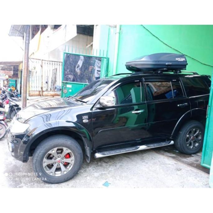 Paket Roofbox + Crossbar Autobox 450 Liter Murah Tosgki 4591Wj