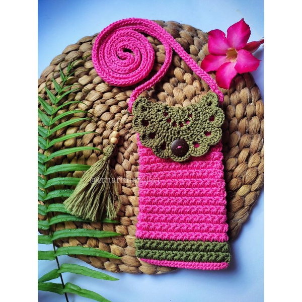 TAS HP TASSEL Kombinasi//tas HP Rajut tassel//TAS RAJUT MURAH//TAS RAJUT LUCU RUMBAI