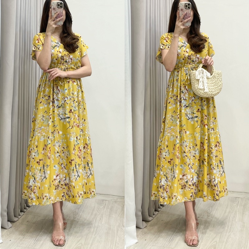 Daster Kimono Serut Homewear By Amariel-KS: Yellow Osaka