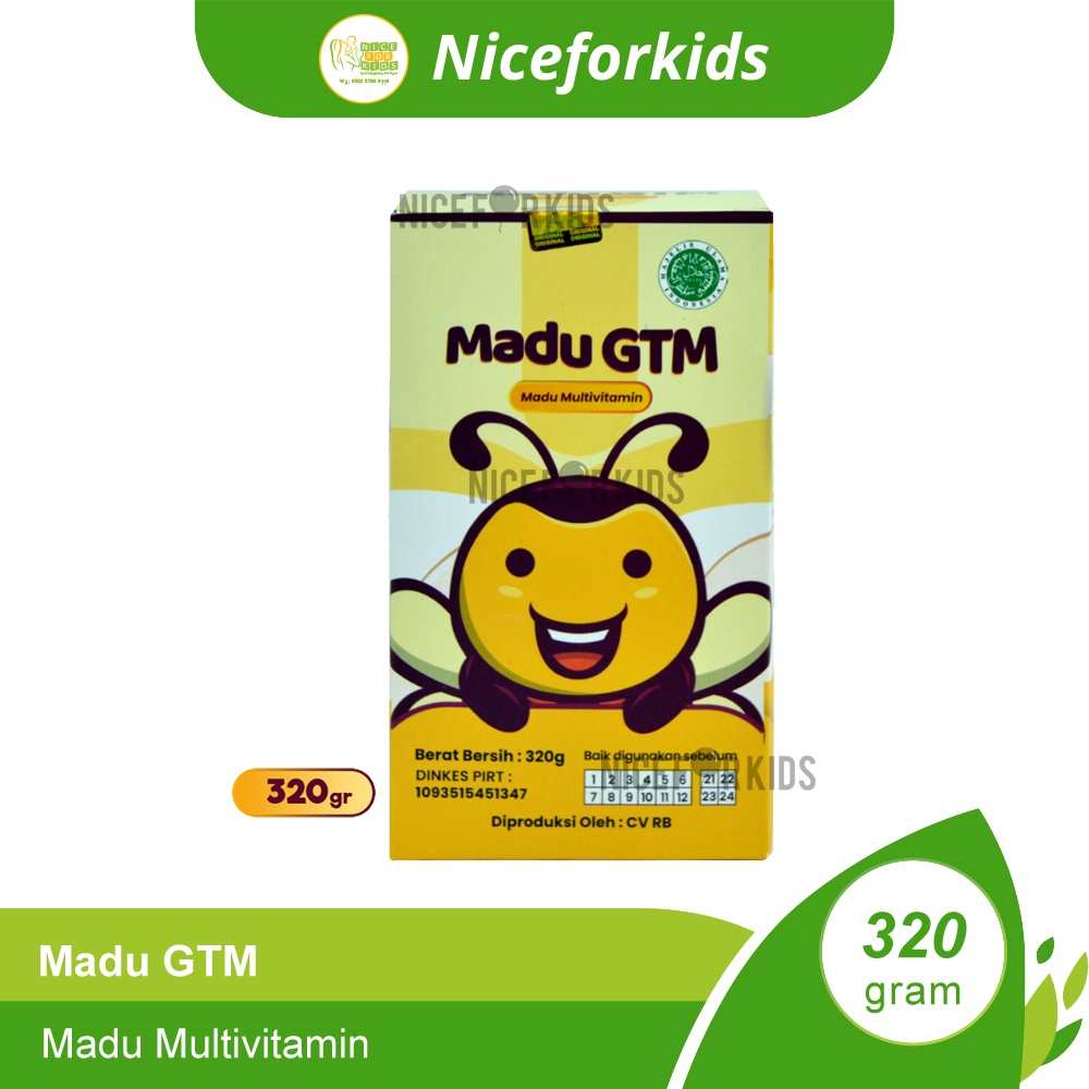 Madu GTM Penambah Nafsu Makan Anak 150gr / 320gr / Madu Murni untuk Anak  usia 1 tahun Suplemen Multivitamin Penambah Berat Badan Anak