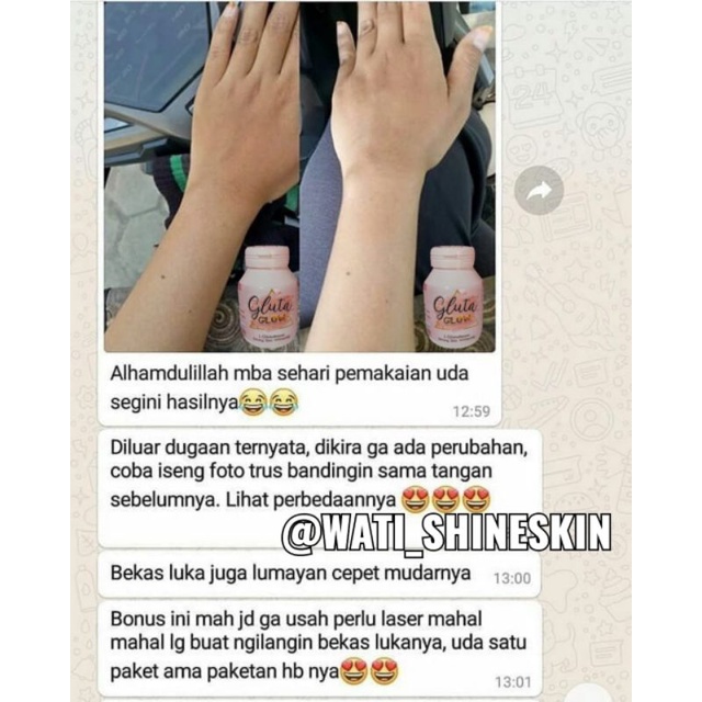 GLUTA GLOW WHITENING PERMANEN 30 kapsul