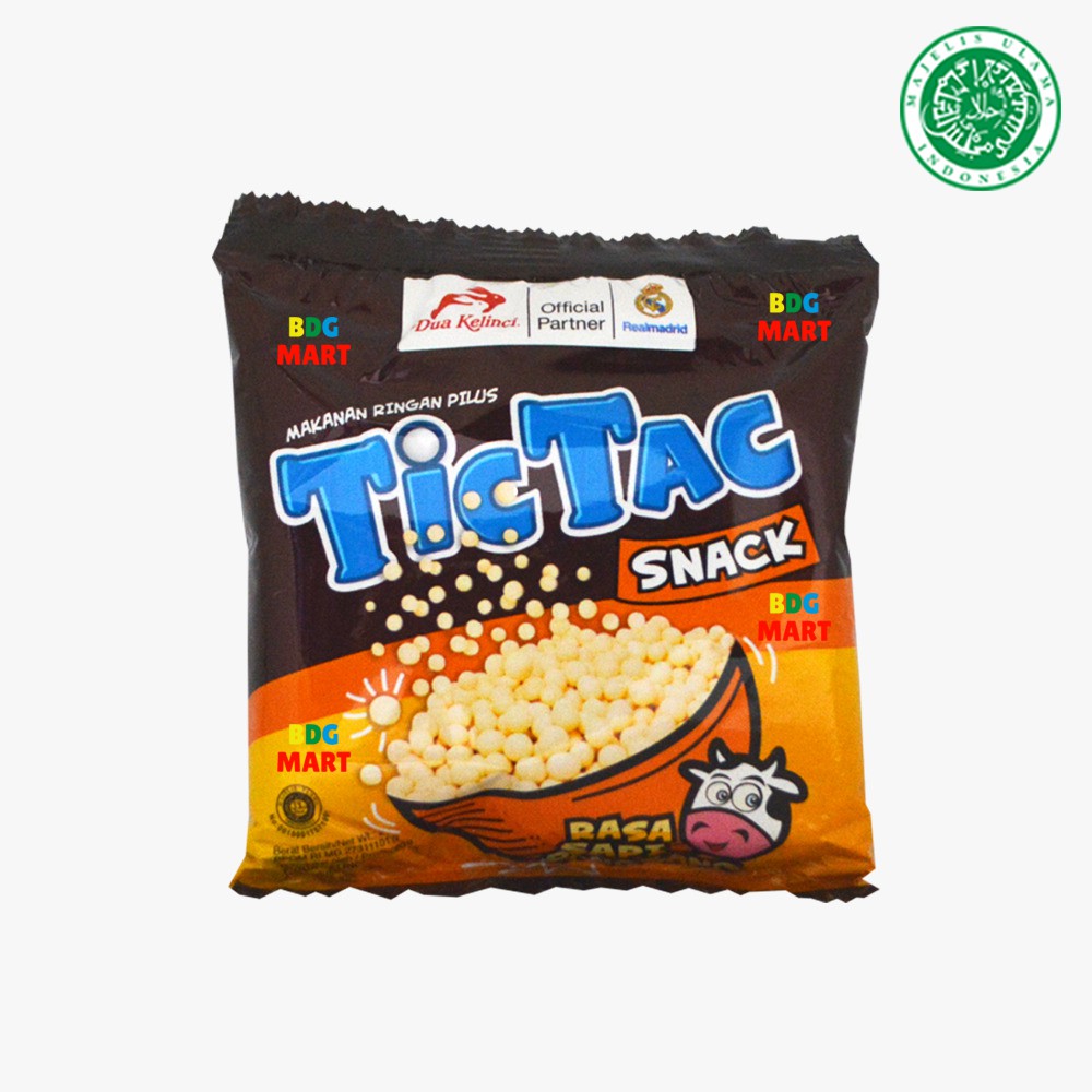 

Tic Tac Snack Sapi Panggang Pilus Rasa Babeque Halal MUI - 20gr