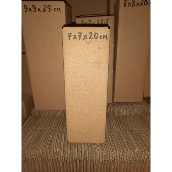 

Kardus 7x7x20 cm baru polos luar dalam