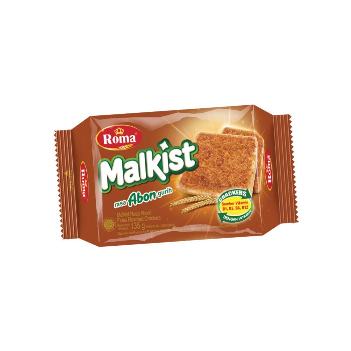 

Wafer-Biskuit- Roma Malkist Abon Crackers @135 Gr -Biskuit-Wafer.