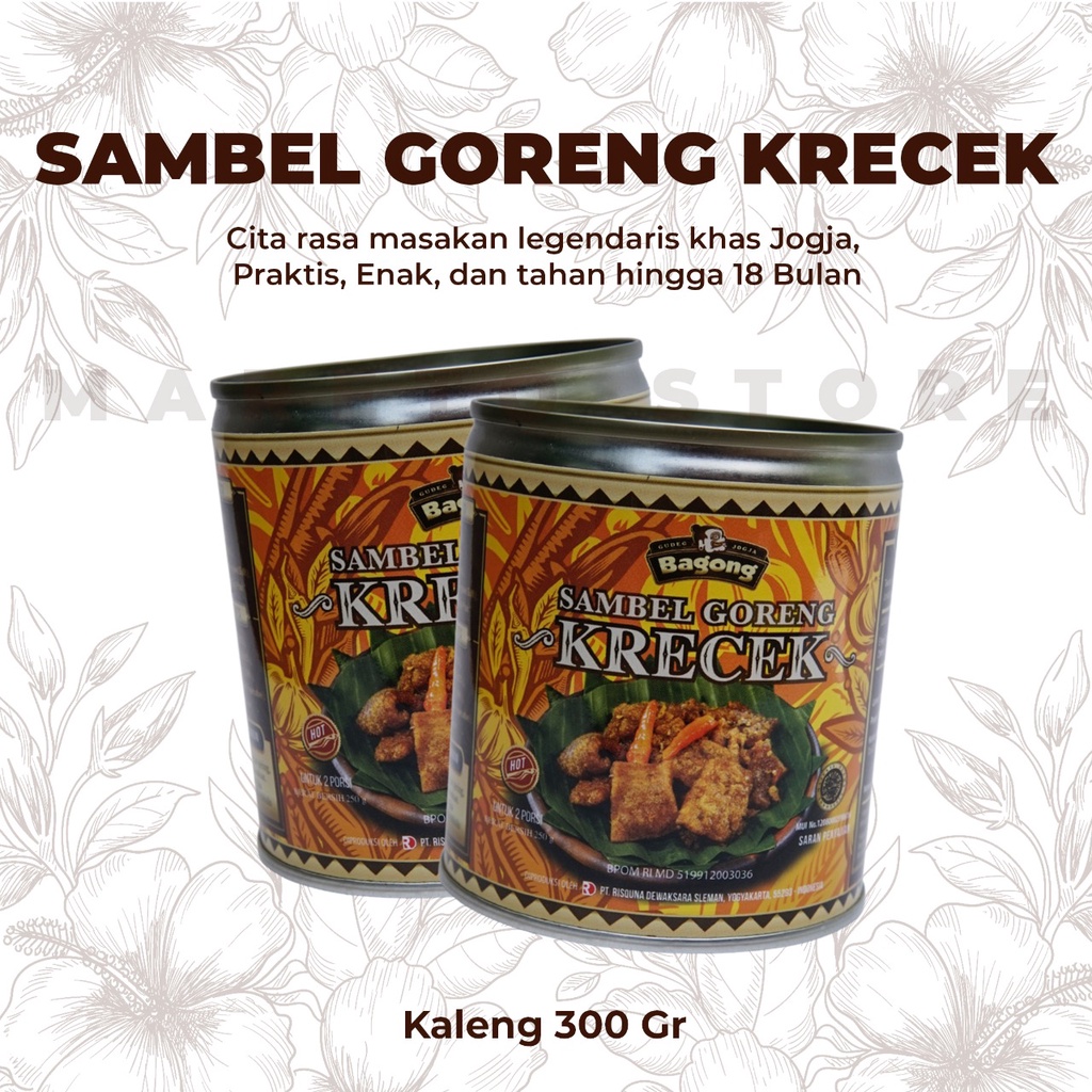 

SAMBEL GORENG KRECEK ALA GUDEG BAGONG - RESEP LEGENDARIS, LEZAT, PRAKTIS DAN AWET HINGGA 18 BULAN