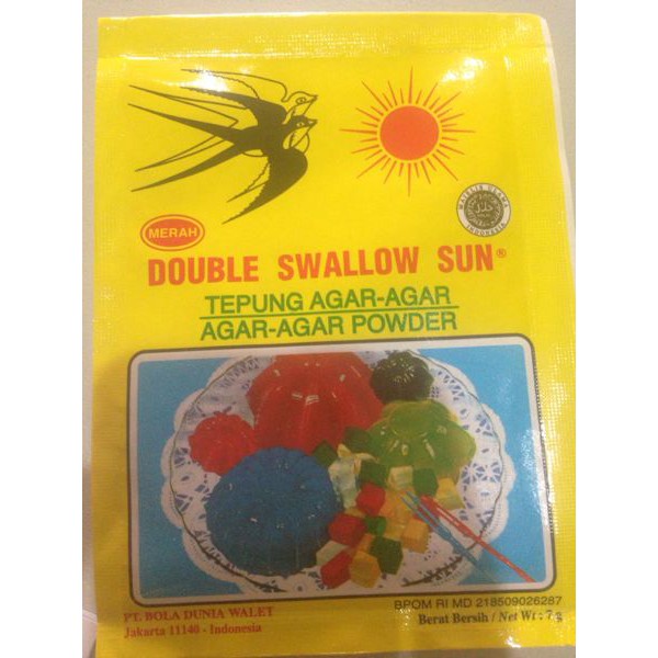 

Tepung Agar Agar Double Swallow Sun EBT