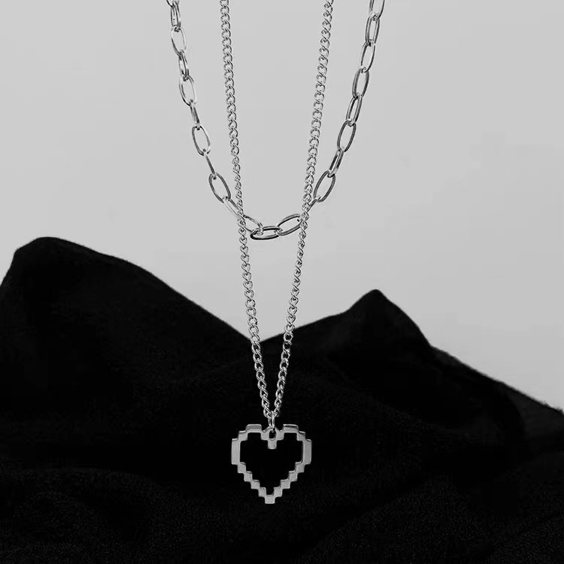 Double Necklace Accessories Simple Chain Personality