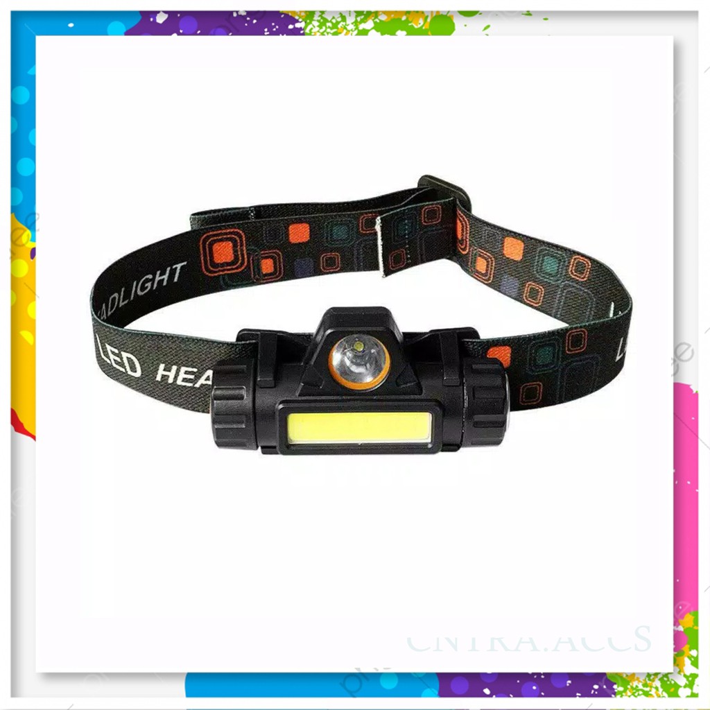 Senter Kepala  MS-1922 LED COB Rechargeable / headlamp sorot