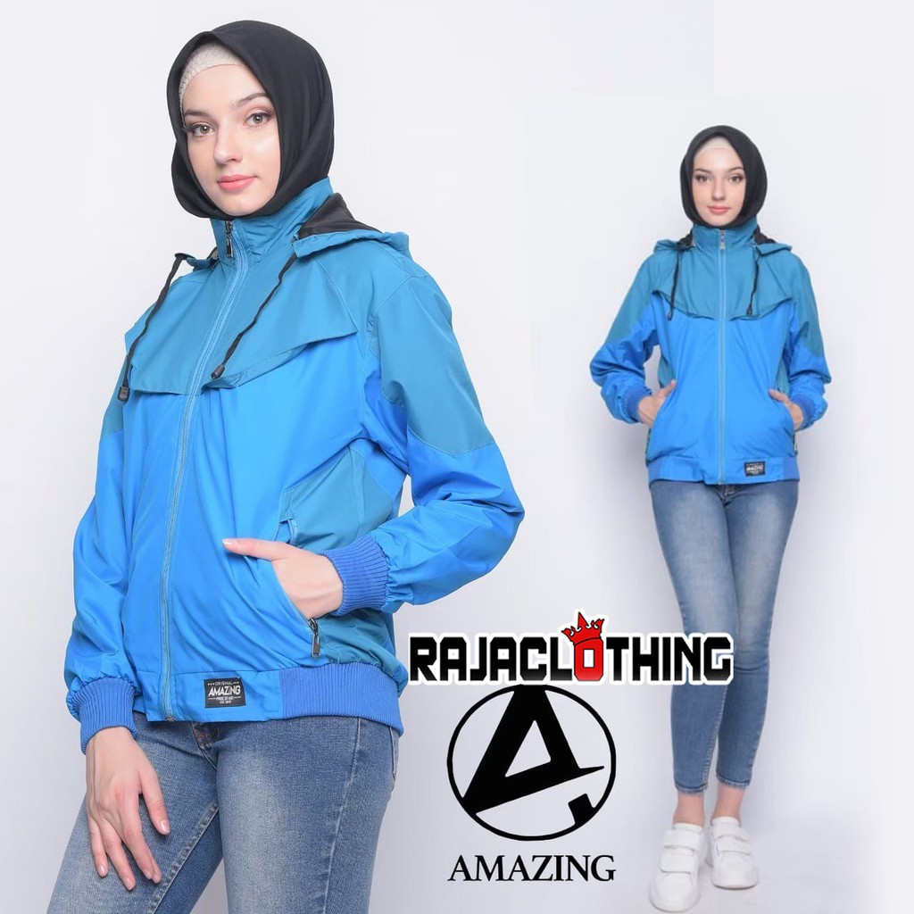 RCL - JAKET SWEATER TWO TONE WANITA - JAKET SWEATER AMAZING CEWEK M.L.XL