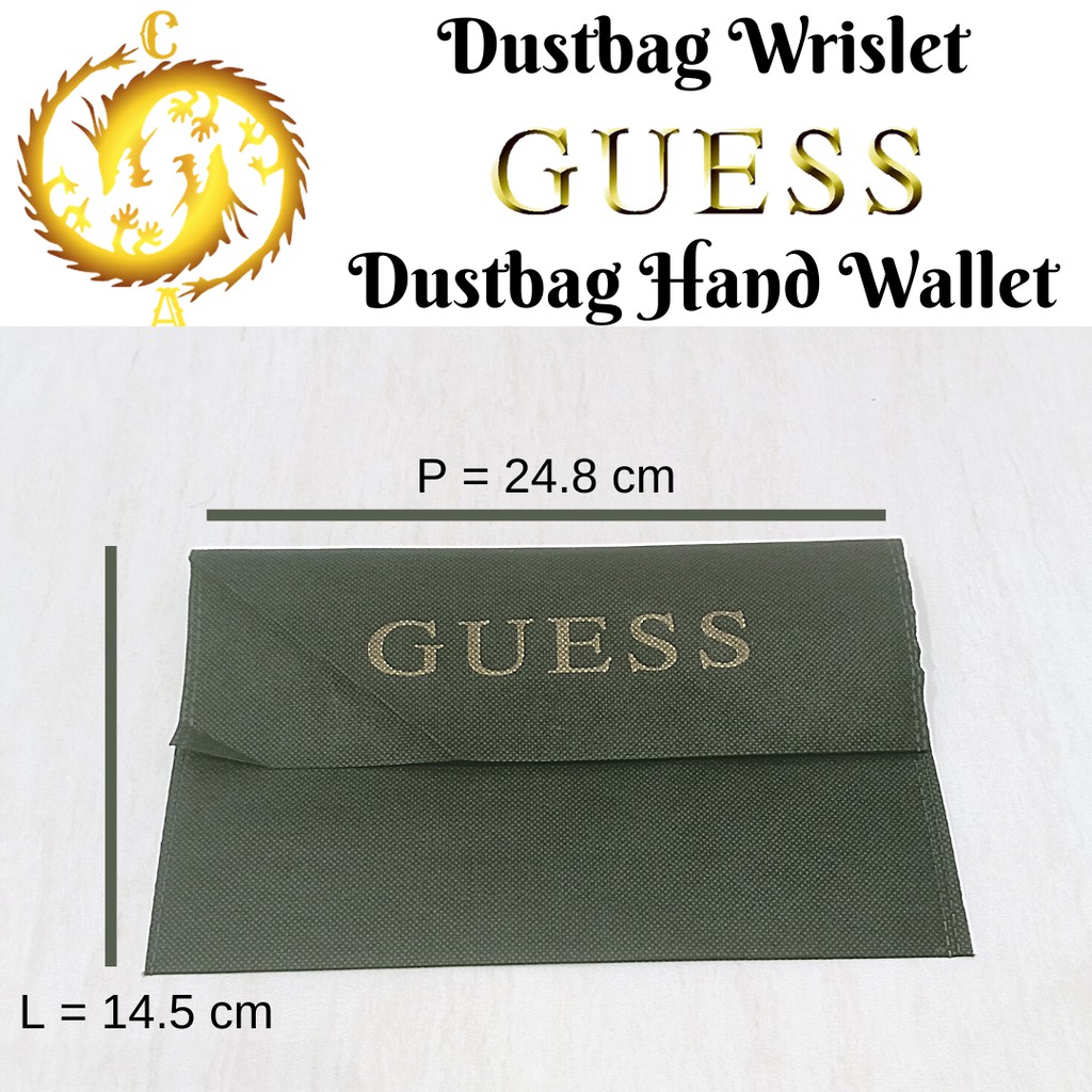 [READY STOK] DUSTBAG WRISLET / DUSTBAG CLUTCH GUESS AUTHENTIC QUALITY