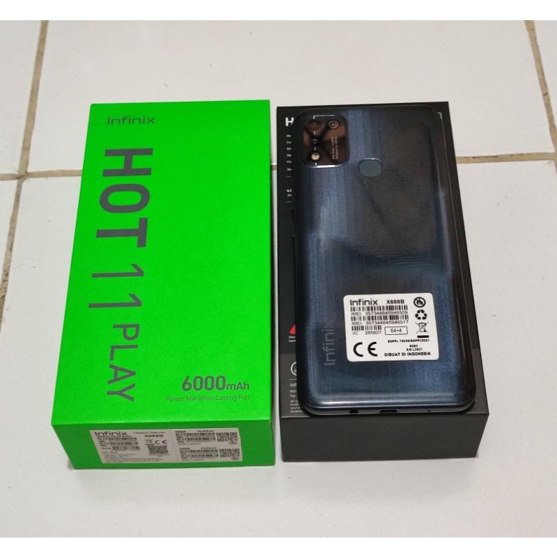 Infinix Hot 11 play 4/64Gb second like new (Grade A) fullset acc original