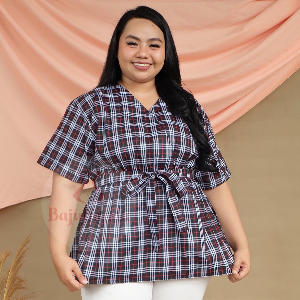 ATASAN BIG SIZE LD 120 WANITA / BLOUSE JUMBO / BAJU WANITA JUMBO / BAJUBUNDA APRILIA-E