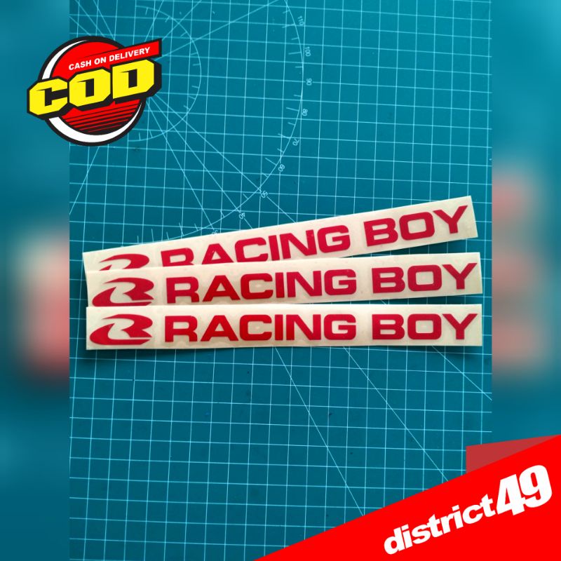 Cutting sticker Racing Boy panjang - Sticker Cutting Racing Boy panjang - Stiker Racing Boy - Stiker