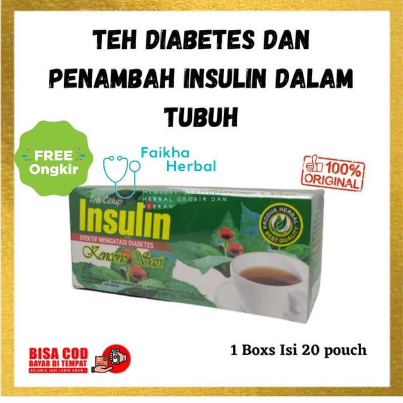 

Teh Celup Insulin Kencono Sari / Herbal Diabetes dan Rematik