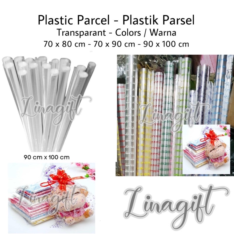 ( 5 Lembar ) PLASTIK PARCEL / LEMBARAN OPP MOTIF / BINGKISAN / PLASTIC SOUVENIR / HANTARAN NIKAH TUNANGAN PARCEL / HAMPERS / 75x80 75x90 90X100 - KERTAS BUNGA FLOWER WRAPPING PLASTIC