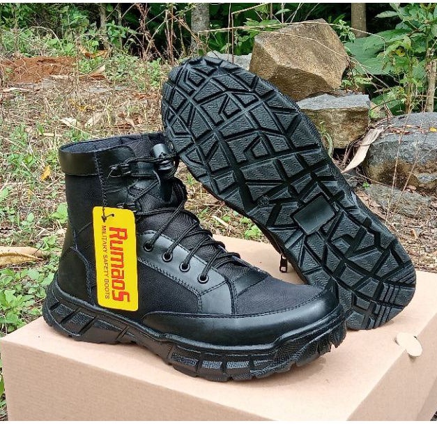 RUM88 Sepatu semi boots 6inch MILITER tactical RUMAOS kulit asli