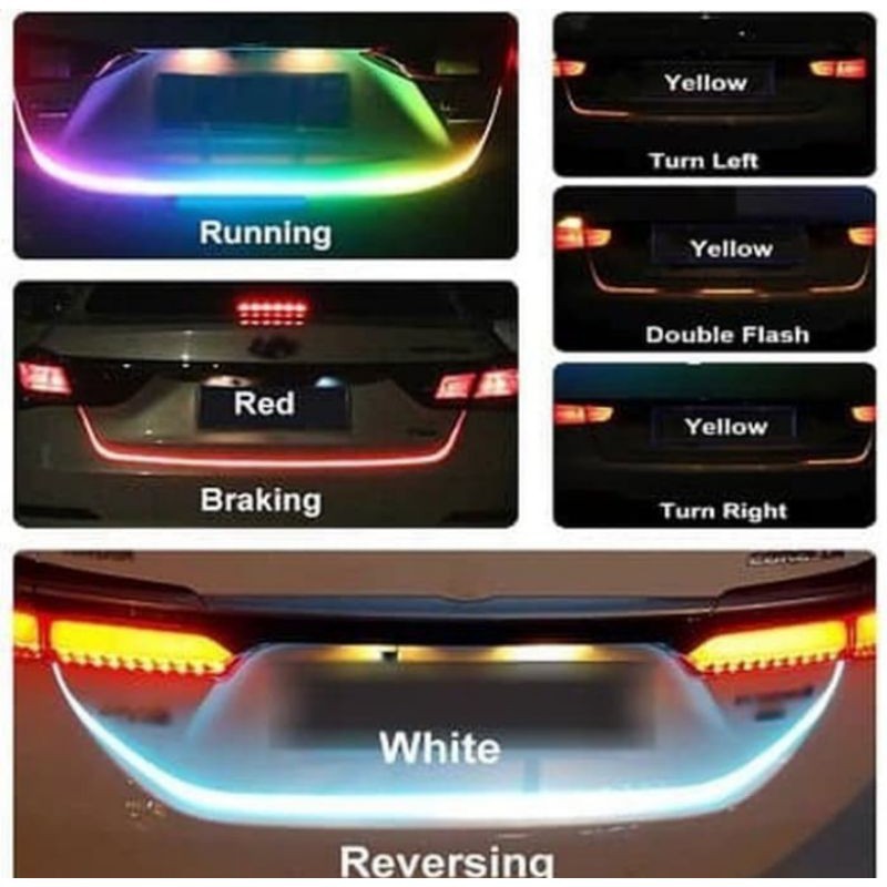 Lampu LED Bagasi DRL RGB Running Mobil