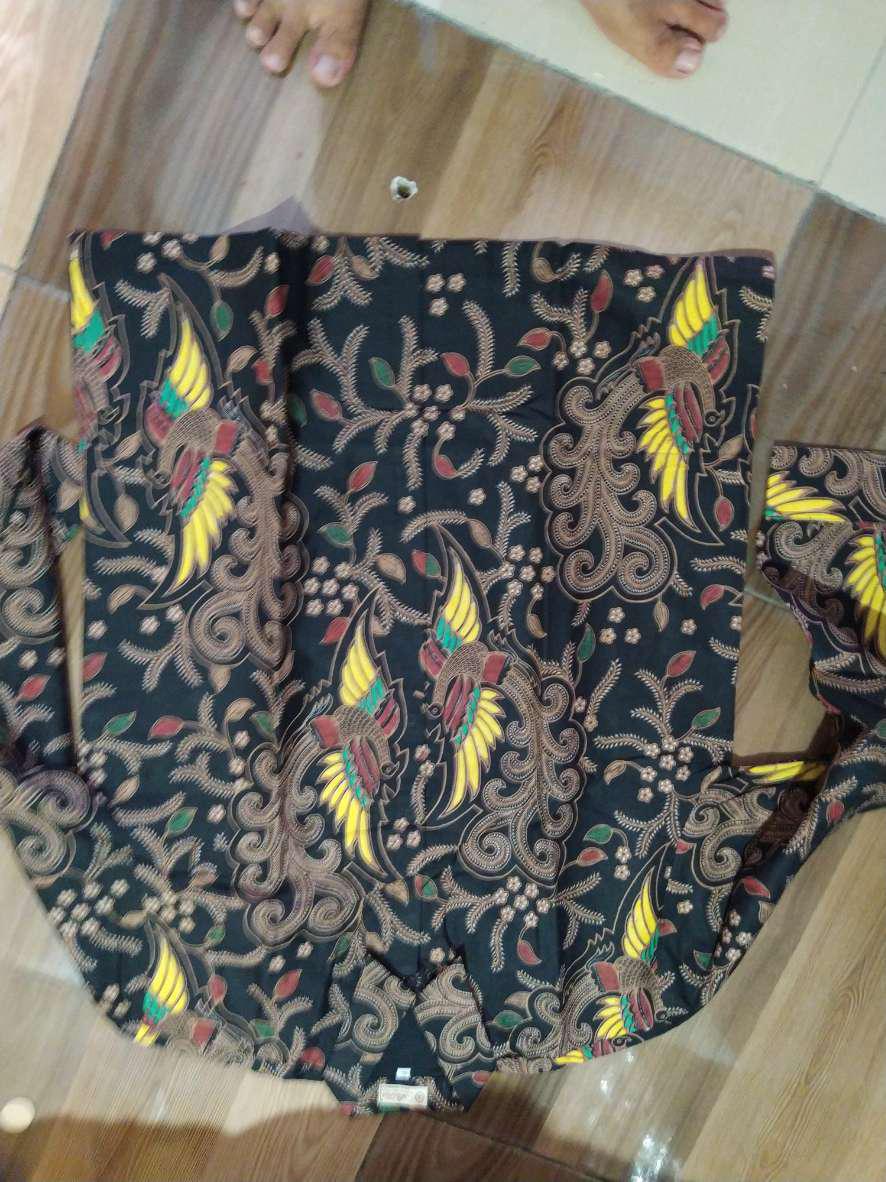 Batik Pria Lengan Panjang Slimfit Modern Premium Kemeja Batik Pria Lengan Panjang Batik Aluna Gba064