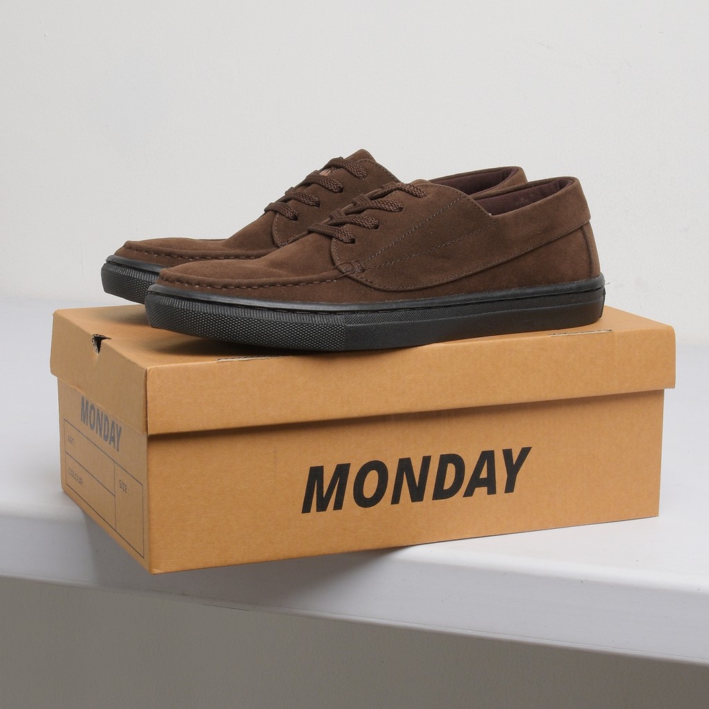 Garp Brown | Sepatu Pantofel Casual Kasual Pria Cowok Men Derby Original Footwear | FORIND x Monday