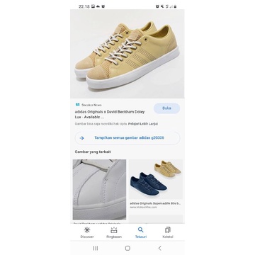 Sepatu Adidas x David Beckham Doley size 43 made in Indonesia