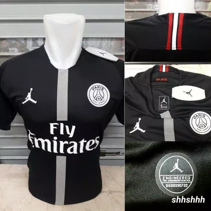 JERSEY BOLA PSG JORDAN BLACK CLIMACHILL ADIZERO 2018/2024 GRADE ORI Import