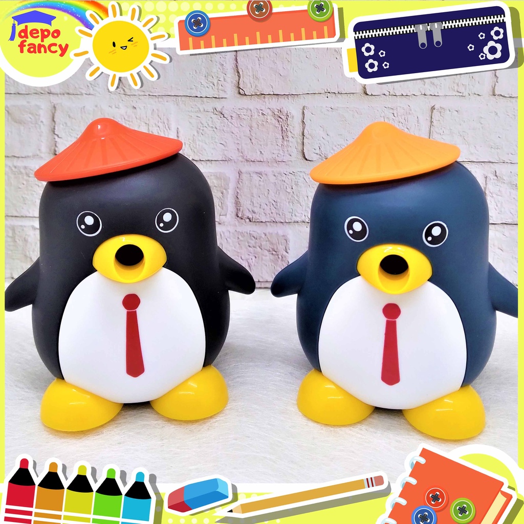 

Rautan Pensil Putar 0971A Penguin / Sleper / Peruncing Pensil / Sharepener / Ongotan