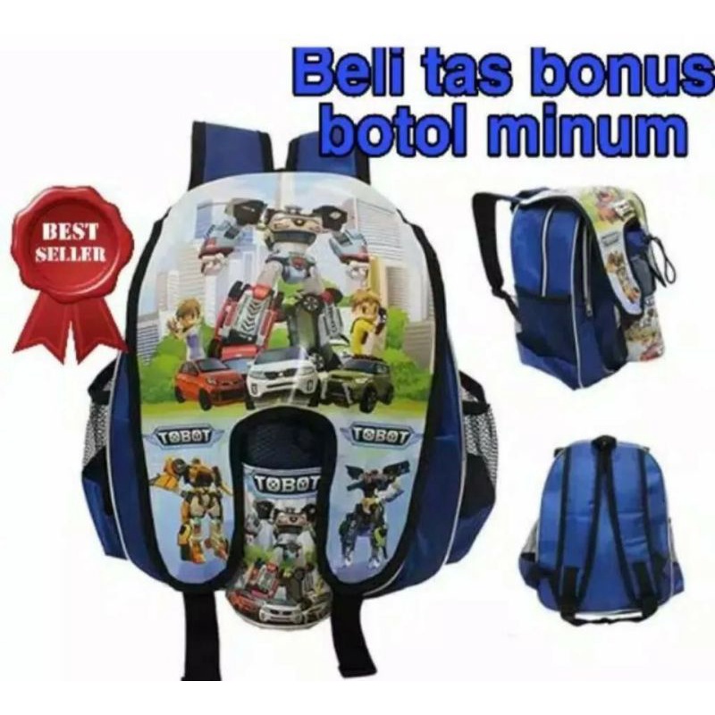 Ransel anak Boboiboy Tas anak sekolah gratis botol minuman