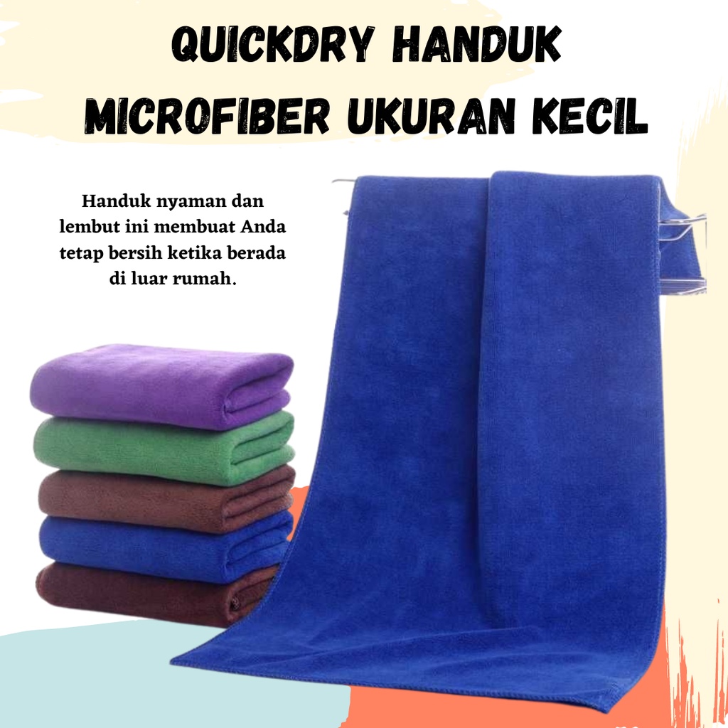 Promo Handuk Besar microfiber Polos UKURAN BESAR 70 x 140 Handuk Mandi Lembut / Handuk Polos Dewasa