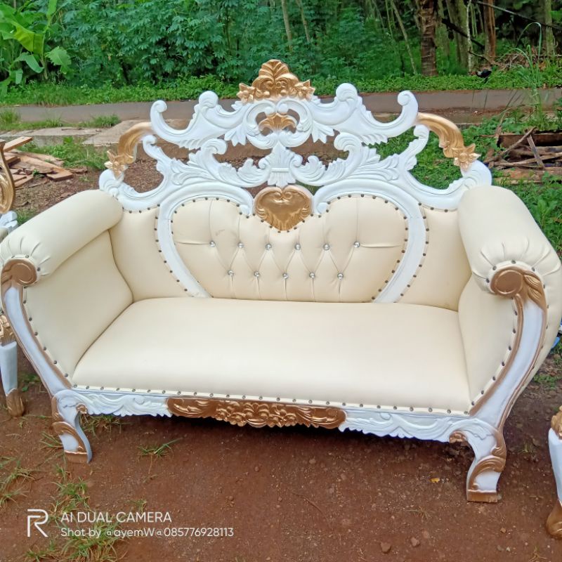 sofa pengantin /kursi sofa  bahn kain oskar