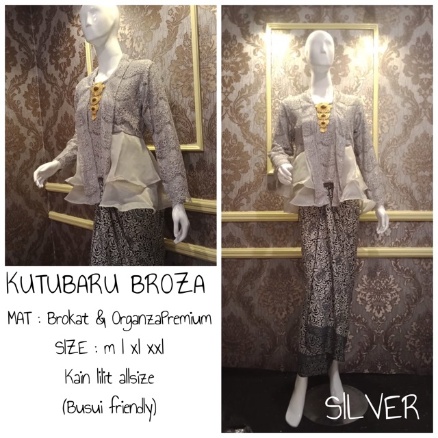 HARGA PROMO!!!!! KUTUBARU BROZA/ KUTUBARU BROKAT /KUTUBARU MODERN /KEBAYA SERAGAM /KEBAYA MODERN