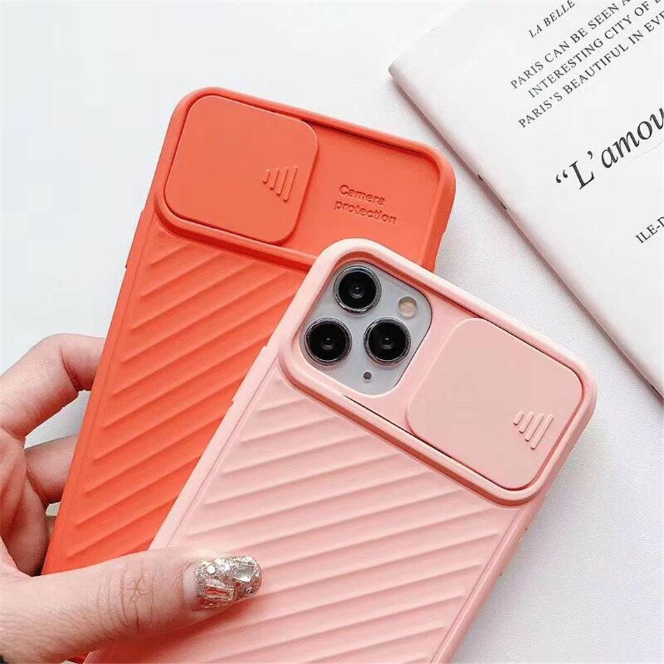 Soft Case Pelindung Lensa Kamera Bahan Silikon Tpu Warna Permen Polos Untuk Iphone 11 12 Pro X Xs Xr Max 7 8 Plus