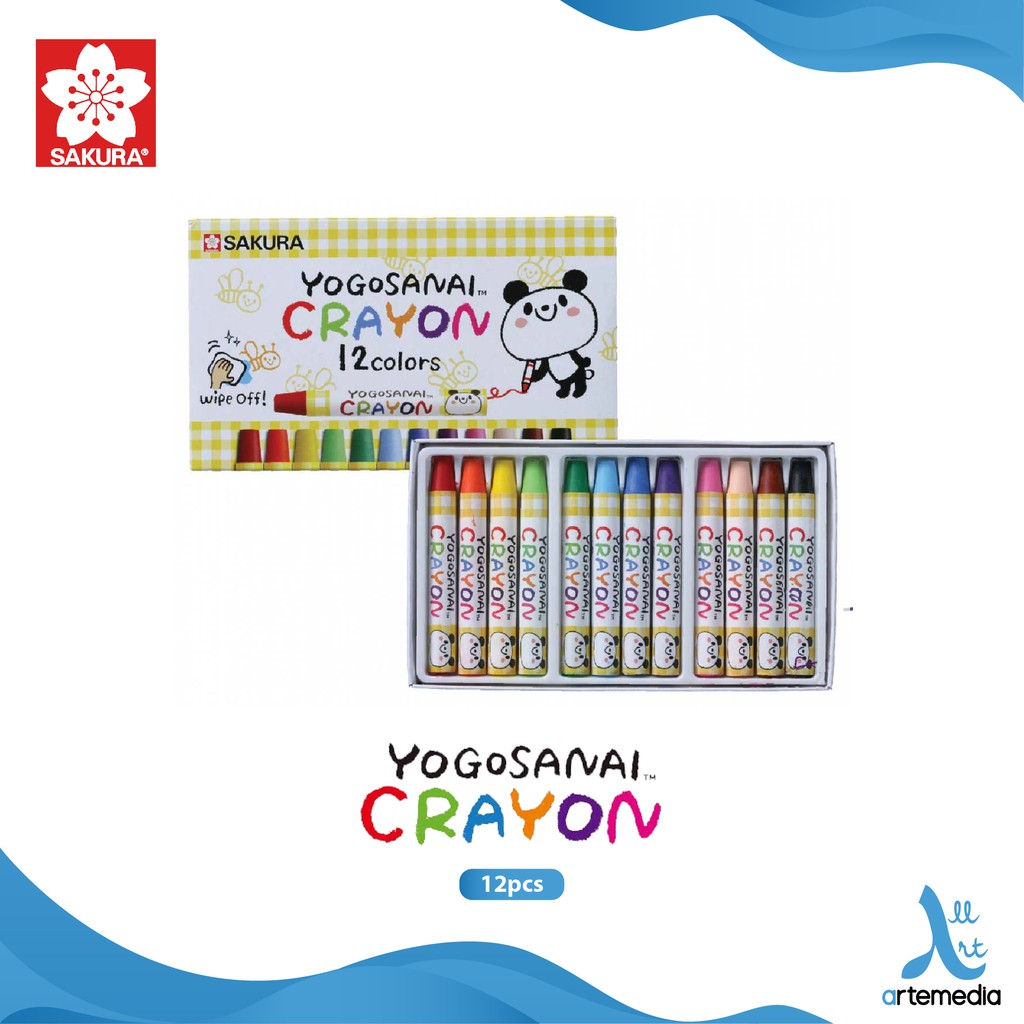 

Sakura Yogosanai Set Color Washable Crayon Pastel