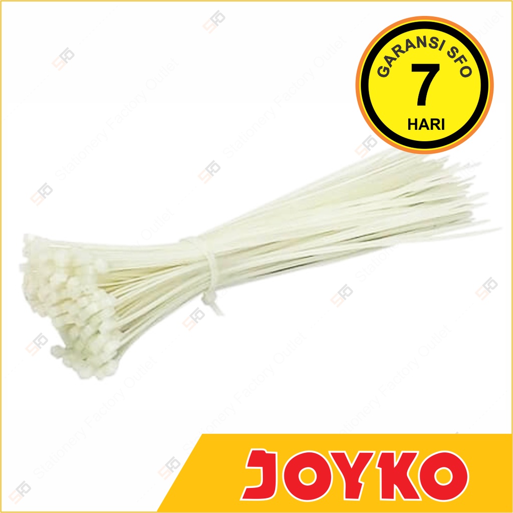 

Cable Ties Joyko 15 cm isi 100 - Nylon Kabel Tis Pengikat Nilon CBT-10