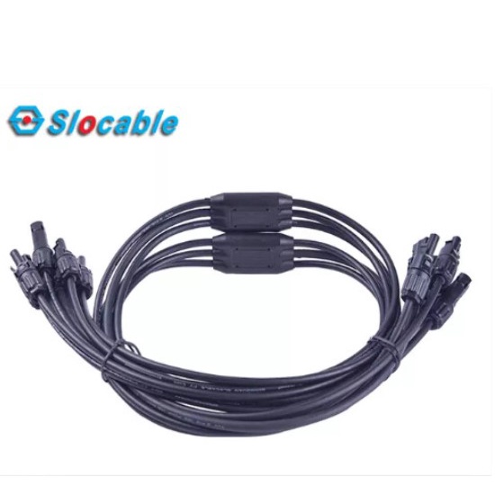 MC4 Cable Assembly 5 to 1 5 Input 1 Output X Type Branch Kabel Solar