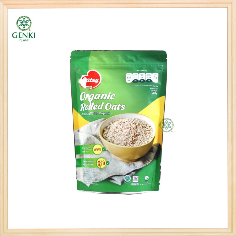 

Oatsy Organic Rolled Oats - 500 g